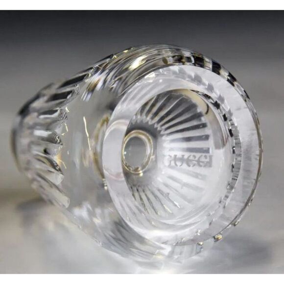 Vintage Gucci Italian Cut Crystal Sugar Shaker Muffineer Silver Plated RARE HTF - Picture 2 of 9